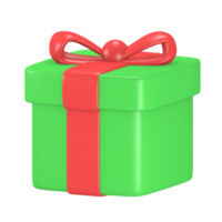 3d Render Cute Icon gift Winter Christmas png