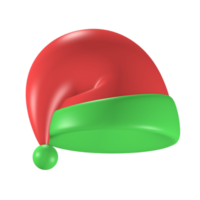 3d render lindo icono navidad sombrero invierno navidad png