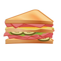 Sandwich amerikanisches Essen. png