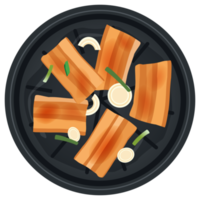 samgyeopsal comida coreana. png