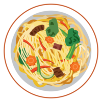 mee sua macarrão comida de ano novo chinês. png