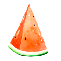 Aquarell halbe Wassermelone.Nr.8 png