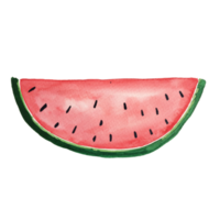 Watercolor cute watermelon png