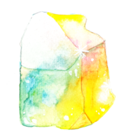 Watercolor illustration of crystal Moonstone png