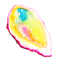 Watercolor illustration of a crystal angel aura quartz png