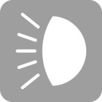 Car Headlight Glyph Round Background Icon vector