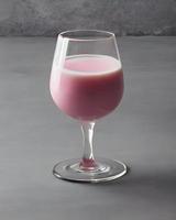 Rose Milk in Glass photo