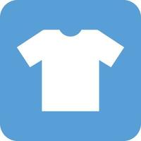 Plain T Shirt Glyph Round Background Icon vector