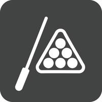 Billiard Glyph Round Background Icon vector