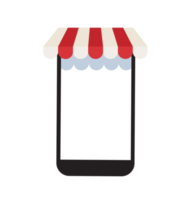 Online shopping on application and mobile concept, digital marketing online png
