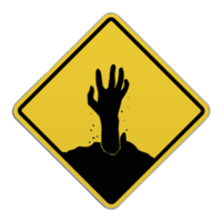Crossing sign - Zombie apocalypse png