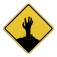 attraversamento cartello - zombie apocalisse png