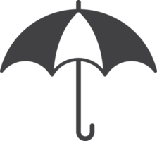 ilustración de paraguas en estilo minimalista png