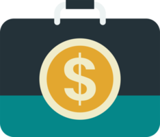 wallet and money illustration in minimal style png