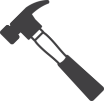 hammer illustration in minimal style png