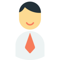 businessman illustration in minimal style png