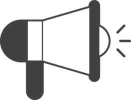 megaphone illustration in minimal style png