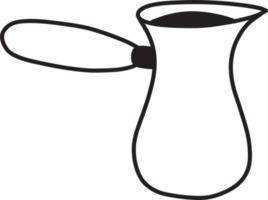 Hand Drawn cute kettle illustration png