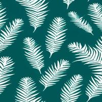 Jungle vector illustration with tropical leaves patern. Trendy summer print. Exotic seamless pattern. turquoise and green tropical leaves. Exotic jungle wallpaper.