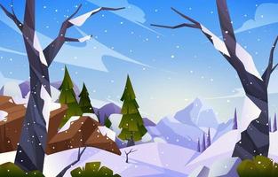 Winter Snow Nature Background vector