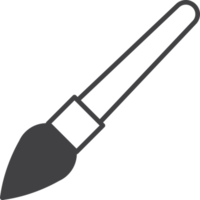 paintbrush illustration in minimal style png