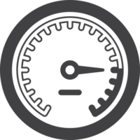 power gauge illustration in minimal style png