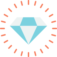 diamond illustration in minimal style png