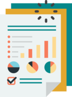 graphs and reports illustration in minimal style png