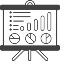 rapporti e statistica illustrazione nel minimo stile png