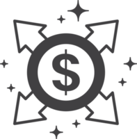 currency exchange illustration in minimal style png