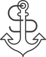 anchor illustration in minimal style png