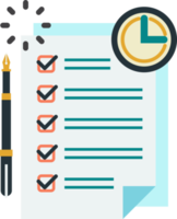 checklista Rapportera illustration i minimal stil png