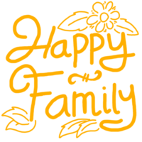 Happy Family Quotes Design png