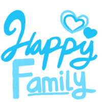 diseño de citas de familia feliz png