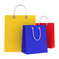 Shopping Bag 3D PNG