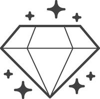 diamonds and success illustration in minimal style vector