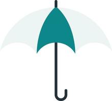 umbrella illustration in minimal style vector