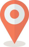 location pin illustration in minimal style vector