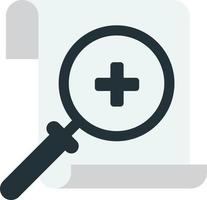 Magnification symbol illustration in minimal style vector