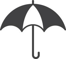 umbrella illustration in minimal style vector