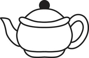 Hand Drawn cute kettle illustration vector