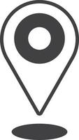 location pin illustration in minimal style vector