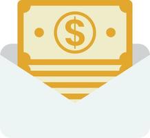 wallet and money illustration in minimal style vector