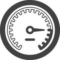 power gauge illustration in minimal style vector