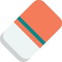 eraser illustration in minimal style vector