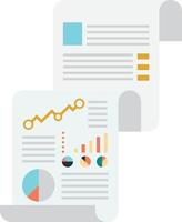 Reports and statistics illustration in minimal style vector