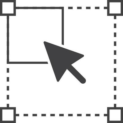 Cursor and website illustration in minimal style