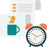 break time illustration in minimal style vector