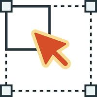 Cursor and website illustration in minimal style vector