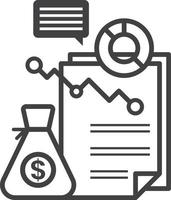 Reports and statistics illustration in minimal style vector